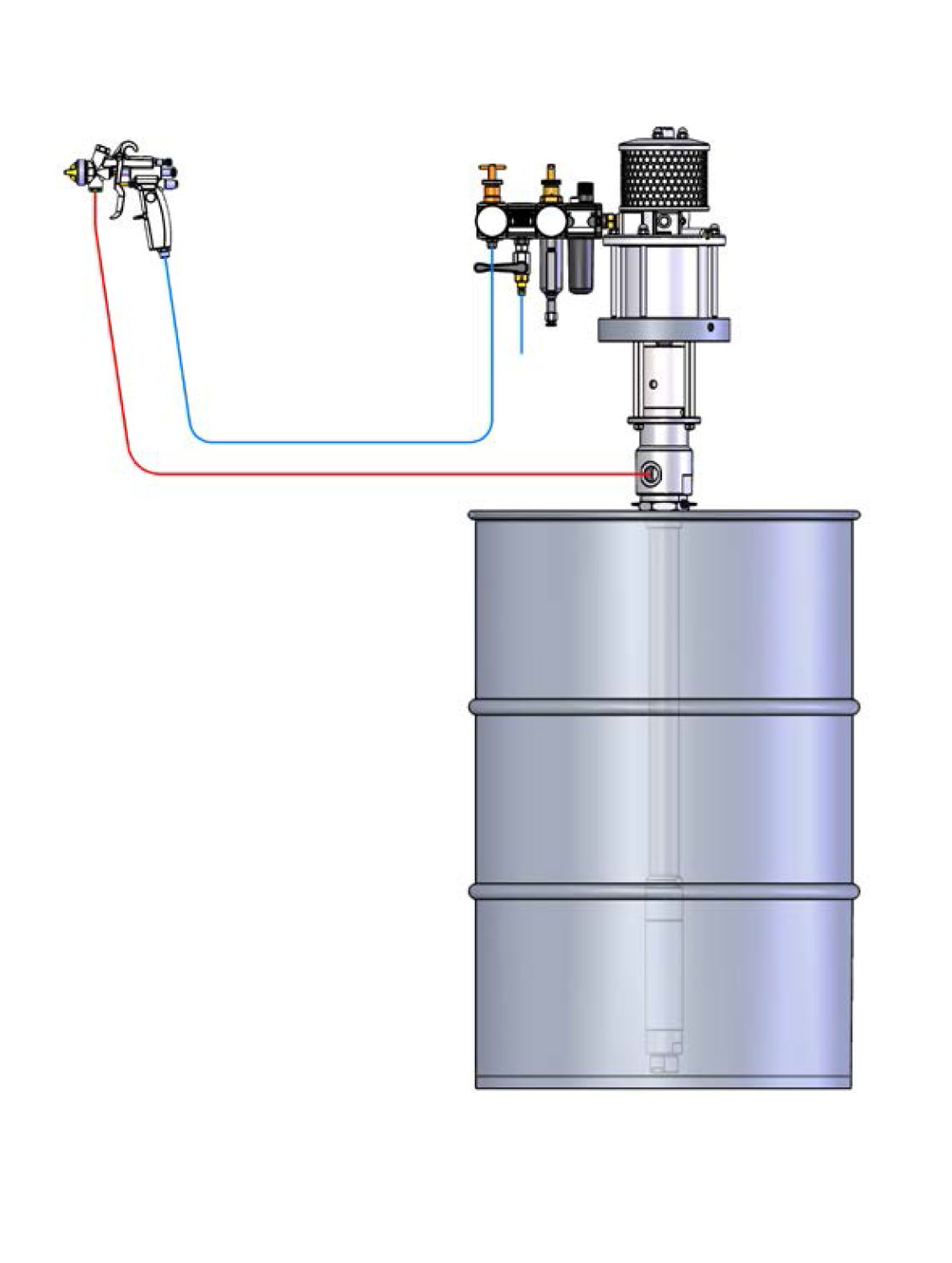 Pompa transferowa w zbiorniku i akcesoriami